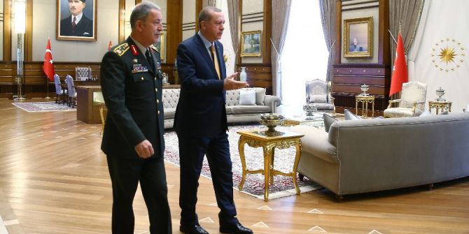 Cumhurbaşkanı Erdoğan, Mit Başkanı Ve Genelkurmay Başkanını Kabul Etti