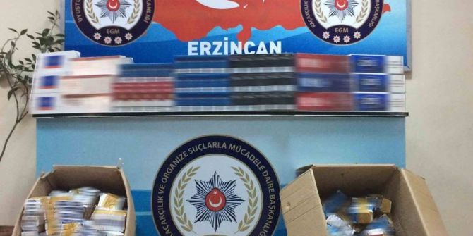 Erzincan Da Kaçak Sigara Operasyonu