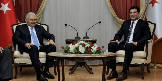 Kktc Başbakan Özgürgün, Başbakanı Binali Yıldırım İle Bir Araya Geldi