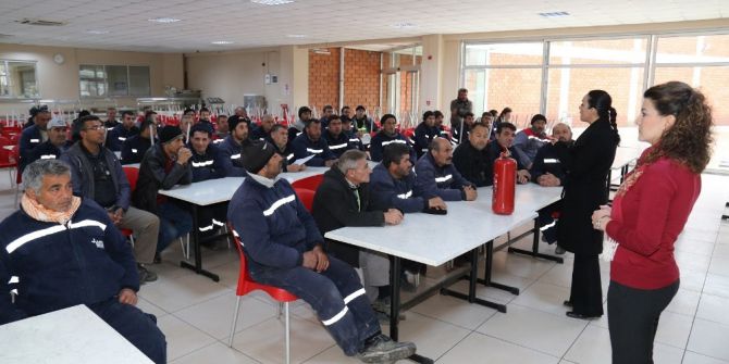 Turgutlu Belediyesi Personeline İş Güvenliği Eğitimi