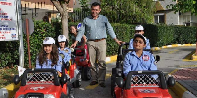 Alanya Belediyesi Trafik Eğitim Pisti Eğitimlere Devam Ediyor