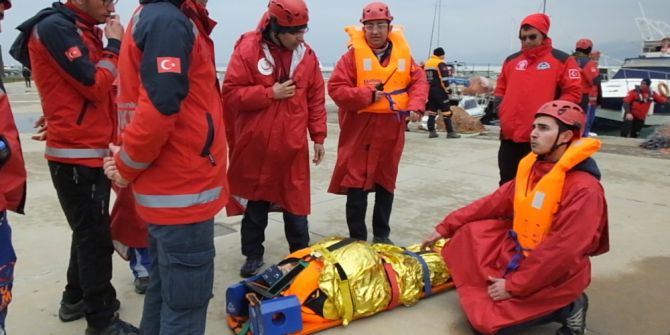 Denizde Nefes Kesen Yaralı Kurtarma Tatbikatı