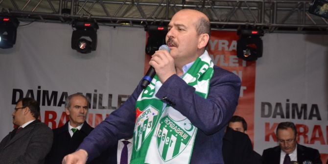 Bakan Soylu’dan Nokta Mitingi