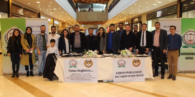 Kahramanmaraş Barosu’ndan Avm Ziyaretçilerine Adli Yardım