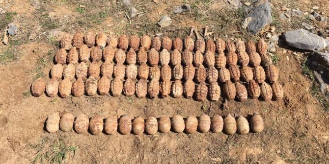 Batman’da 93 El Bombası Ele Geçirildi