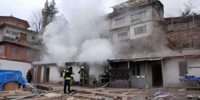Tokat’ta İşçi Yemekhanesinde Yangın