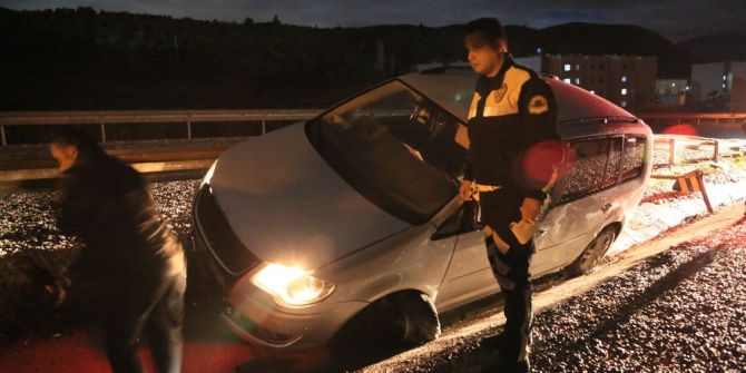 Milas’ta Alkollü Sürücü Kaza Yaptı