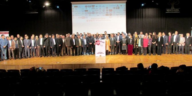 Gaziantep’te 156 Stk ‘Evet’ Diyor