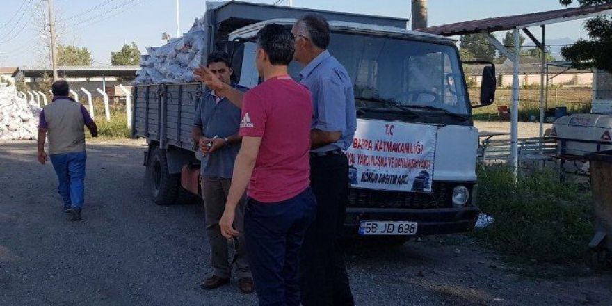 Bafra’da 8 Bin Aileye Kömür Dağıtımı