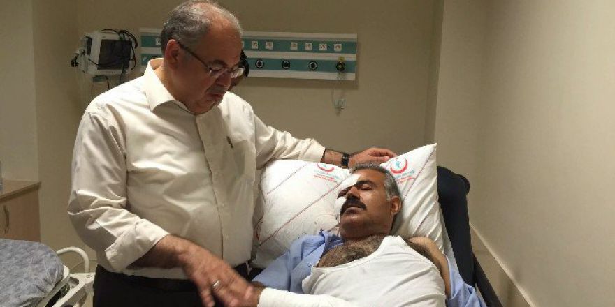 Başkan Kutlu Yaralı Personeli Ziyaret Etti