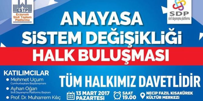 Estp’den “Anayasa Sistem Değişikliği” Paneli