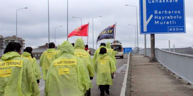 57. Alay Yürüyüş Komitesi Çanakkale’ye Uğurlandı