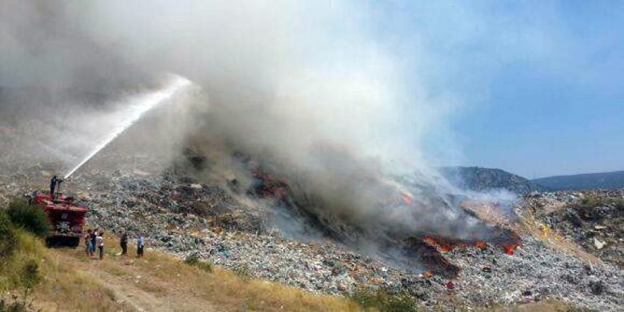 Çöplük Yangını Kenti Dumanla Kapladı
