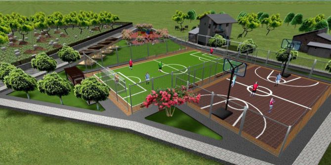 Mahalle Ve Okullarda 46 Spor Sahası İnşa Ediliyor