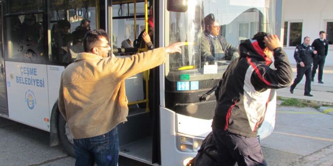 Çeşme’de 35 Sığınmacı Yakalandı