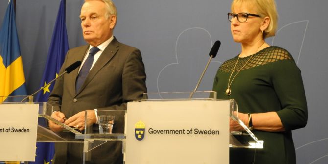 Fransa Dışişleri Bakanı, İsveç’te Mevkidaşı Valström İle Bir Araya Geldi