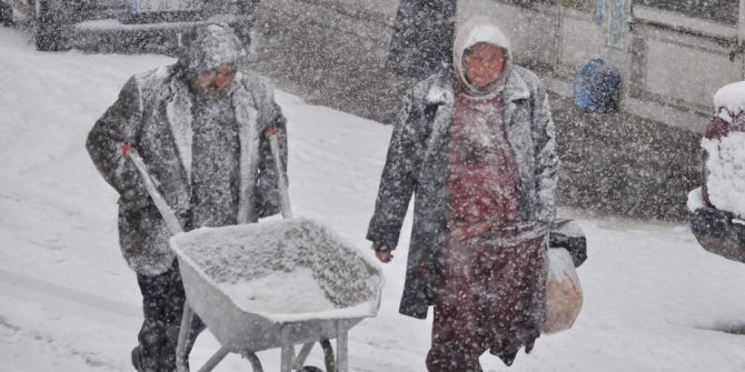 Kar Yozgat’ı Beyaza Bürüdü