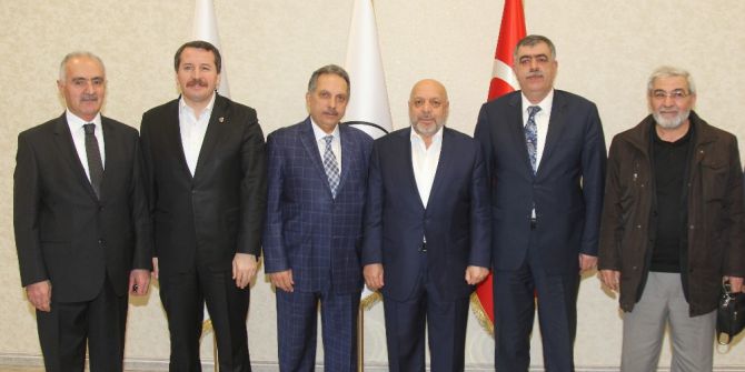 Hak-iş Ve Memur-sen Genel Başkanları, Yalçın’ı Ziyaret Etti
