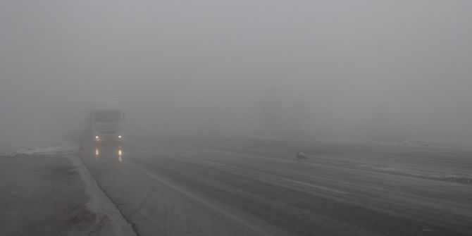 Bolu Dağı’nda Yoğun Sis Ve Hafif Kar Yağışı