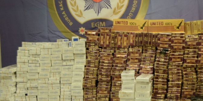 Bursa’da 9 Bin 250 Paket Kaçak Sigara Ele Geçirildi