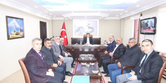 Muhtarlarından Kaymakam Erat’a Ziyaret