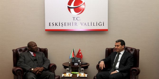 Güney Afrika Cumhuriyeti Ankara Büyükelçisi Malefane, Vali Çelik’i Ziyaret Etti