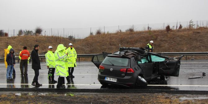Otomobiliyle Tıra Çarpan Sürücü Son Yolculuğuna Uğurlandı