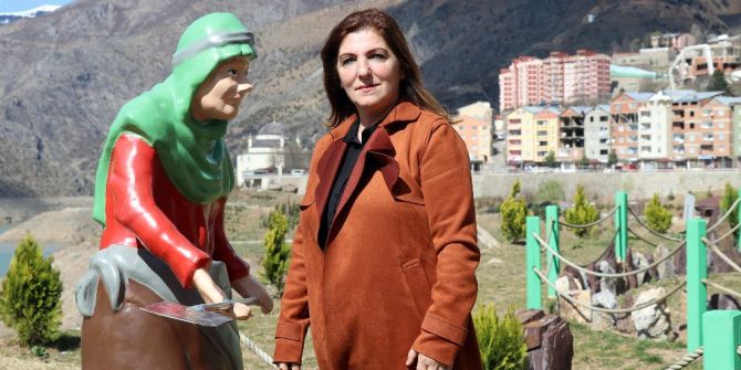 Özkürtün’e Kadın Eli Değdi Belde Rengarenk Oldu