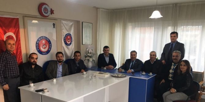 Aydın Mhp’den Türk Sağlık Sen’e Ziyaret