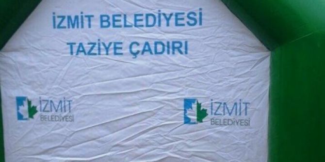 İzmit’te Cenaze Evlerine Taziye Çadırı Hizmeti