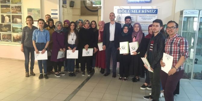 El Sanatları Bölümü Öğrencilerine Teşekkür Belgesi