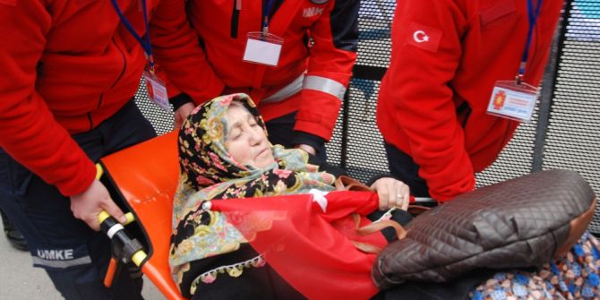 Cumhurbaşkanı Erdoğan’ın Programı Öncesi Alandaki Bir Vatandaş Fenalaştı