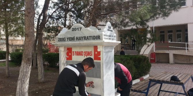 Kahta Metem’de 15 Temmuz Çeşmesi Yapıldı