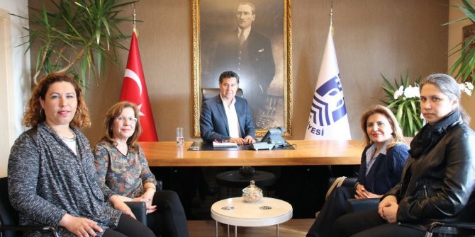 Kadın Muhtarlar Başkan Kocadon’u Ziyaret Etti