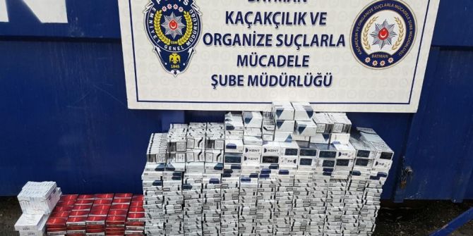 Batman’da 60 Bin Tl Değerinde Kaçak Sigara Ele Geçirildi