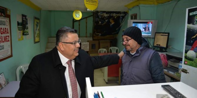 Başkan Yağcı’nın Esnafı Referandum Bilgilendirmesi Devam Ediyor