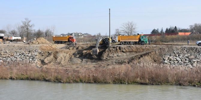 Düzce’de Çelik Köprü Yapımına Başlandı