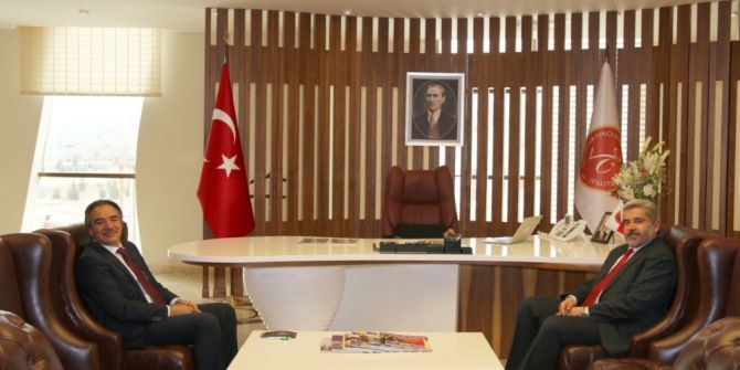 Aksaray Üniversitesi Rektörü Prof. Dr. Yusuf Şahin’den Rektör Bağlı’ya Ziyaret
