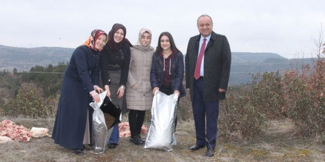 Başkan Babaş, Yaban Hayvanları İçin Ormana Yem Bıraktı