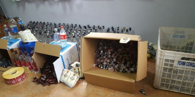 Mersin’de Kaçak İçki Operasyonu