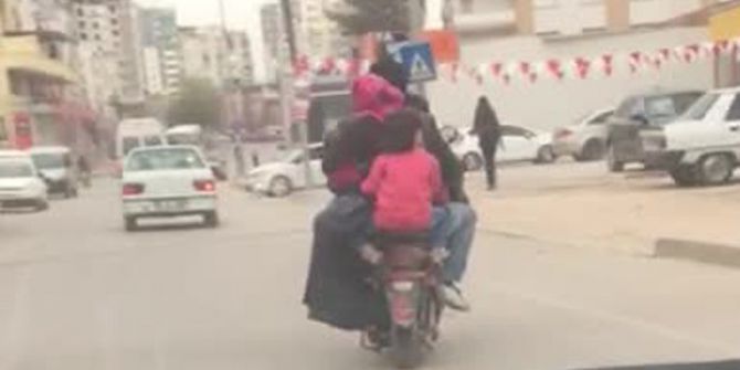 2 Kişilik Elektrikli Bisiklete 6 Kişi Bindi