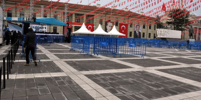 Eskişehir’de Cumhurbaşkanının Programı Öncesi Hazırlıklar Tamamlandı