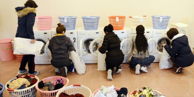 Öğrencilerin Giysileri Ücretsiz Yıkanıyor