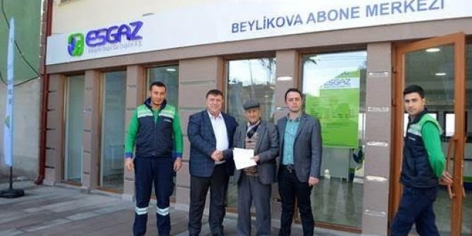 Beylikova Doğal Gaz Abonelikleri Başladı