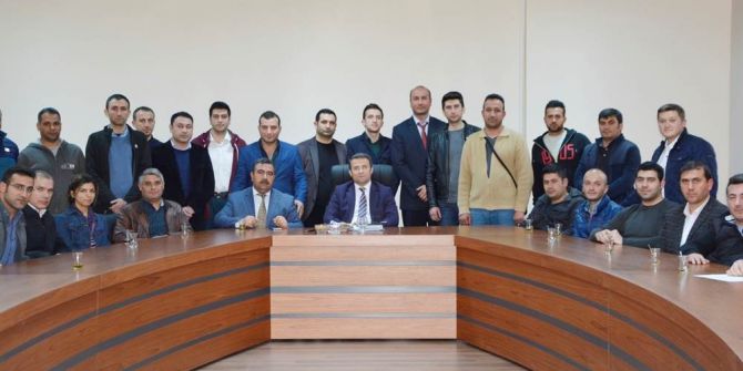 Şehit Enes Çiçek Mesleki Ve Teknik Anadolu Lisesi’nden Kaymakamı Ömer Çimşit’e Ziyaret