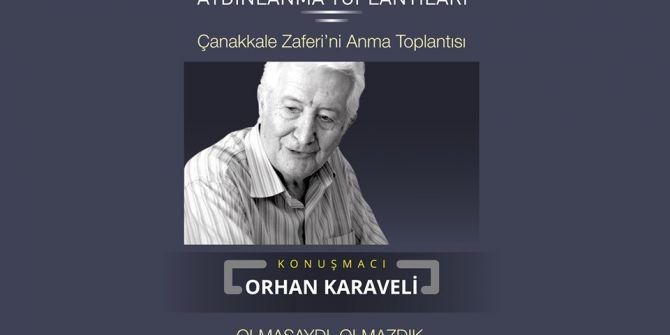 Aydınlanma Toplantıları’nda Orhan Karaveli Süleymanpaşalılar İle Buluşacak