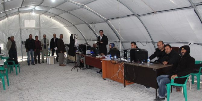 Samsat’ta Resmi İşlemler De Çadırda Yürütülüyor