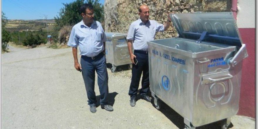 Köylere Çöp Konteynerlerinin Dağıtımı Başladı