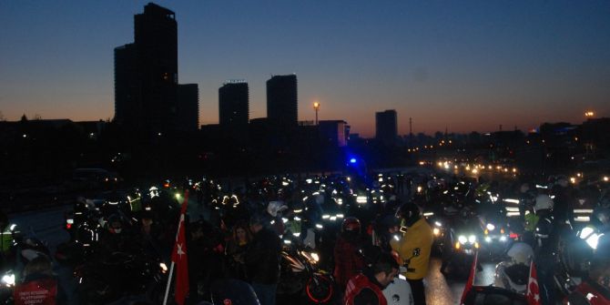 Motosikletciler ’18 Mart Çanakkale Zaferi Ve Şehitleri Anma Günü’ İçin Sürüyor