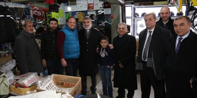 Başkan Büyükkılıç Düvenönü Çarşı Esnafını Ziyaret Etti